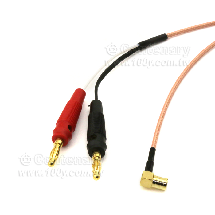 TEST LEAD-SMB(F) elbow Banana plug CABLE  L:1M - 131406 Product Image
