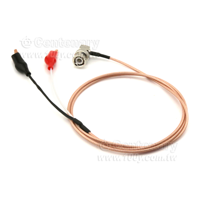 TEST LEAD-BNC(M) elbow Crocodile clip CABLE  L:1M - 131416 Product Image