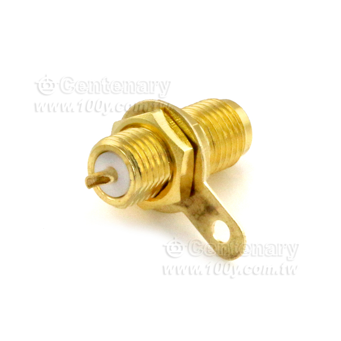 SMA RF Connector Screw in the Base of the Outer Needle Flat Antenna - 131476 Product Image