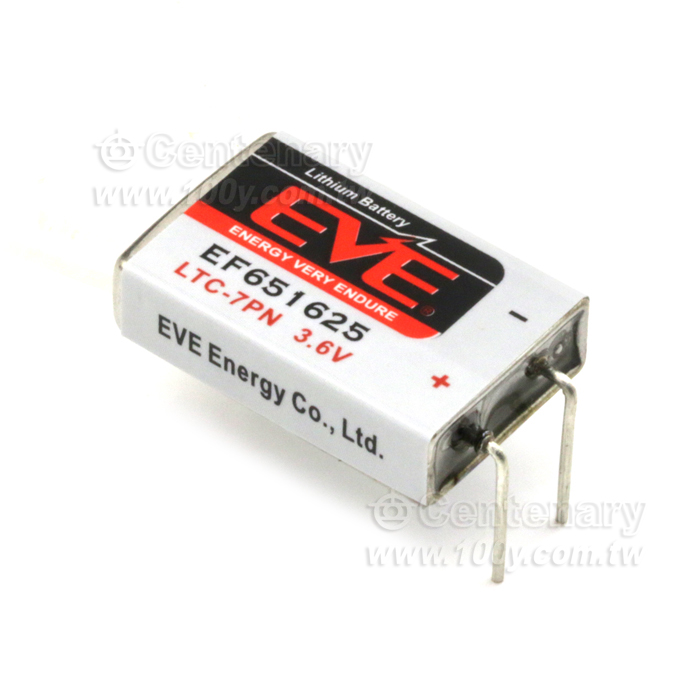 EVE-鋰電池 方形電池3.6V/750mAh 2P腳 - 130607 產品圖片
