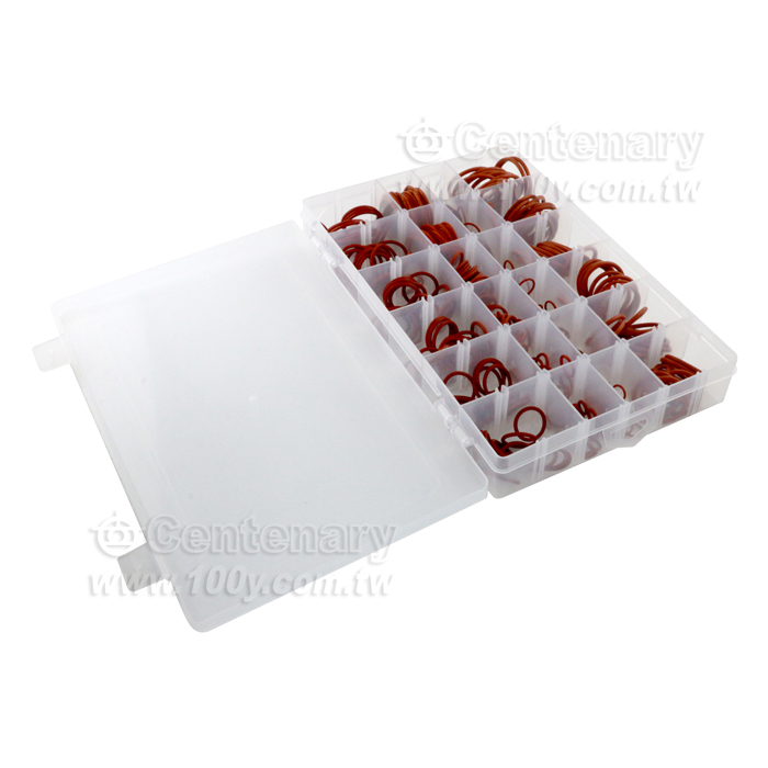 大號紅色矽膠O型圈修理盒 - 131914 產品圖片