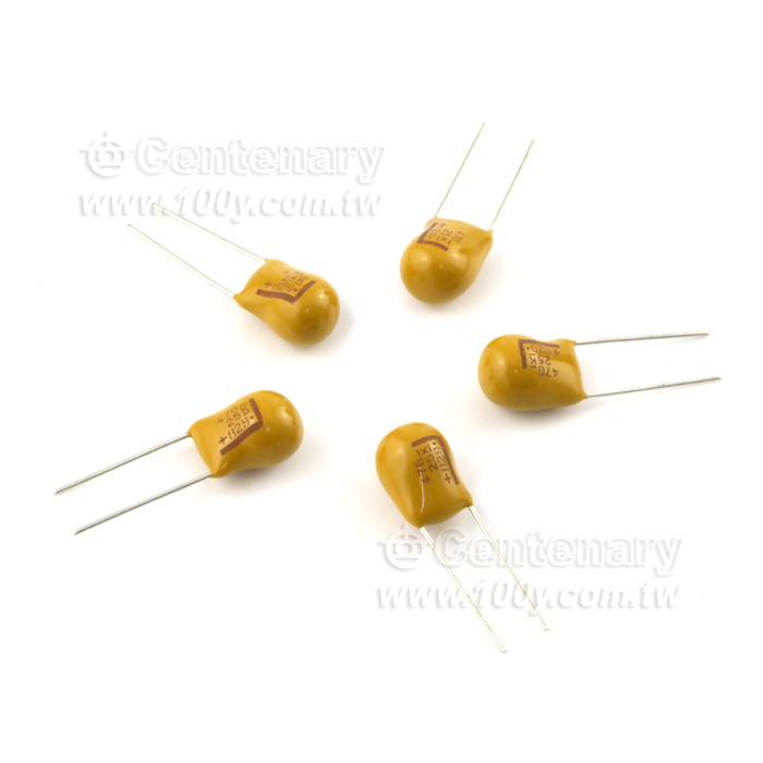 DIP鉭電 47uF/25V ±20% - 133099 產品圖片