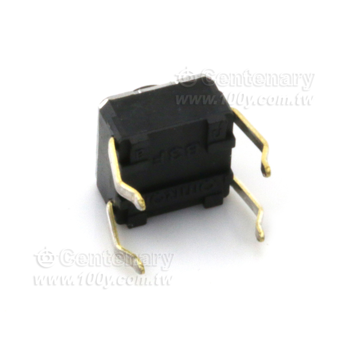 觸動開關 SPST-NO 6*6*5mm 0.98N  塞：黑色 - 133281 產品圖片