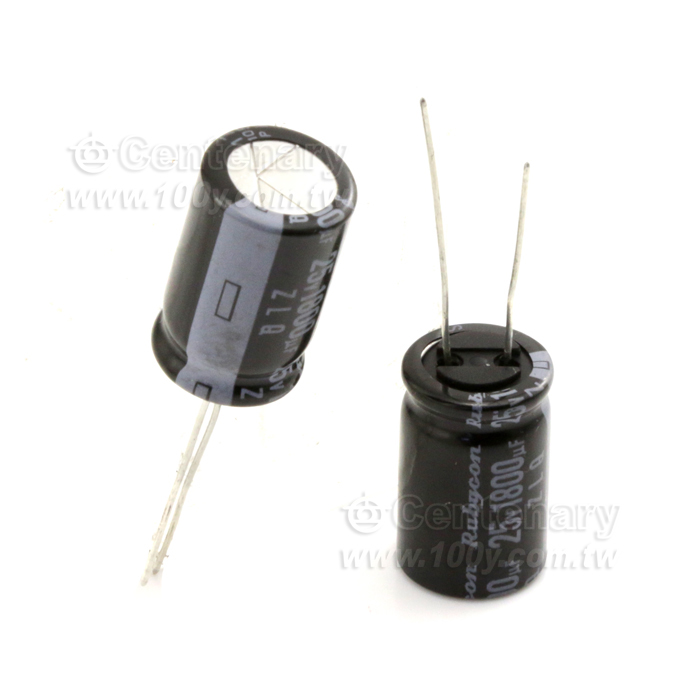 Rubycon_1800uF/25V Miniature Aluminum Electrolytic Capacitor - 133398 Product Image