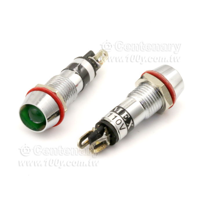 M8 LED燈附電阻 110V 黃 - 29550 產品圖片