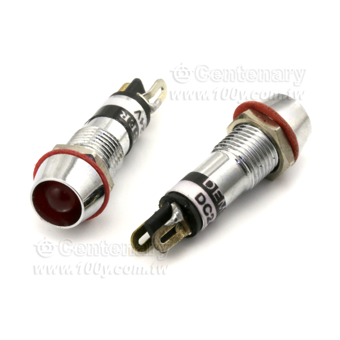 M8 LED燈附電阻 24V 黃 - 29554 產品圖片