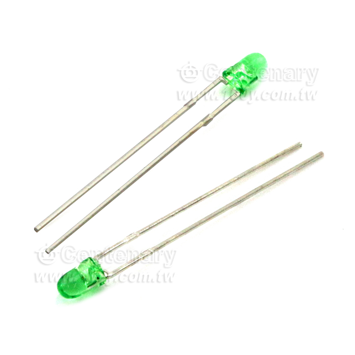 3mm LED 綠色 565nm/2.2V - 128510 產品圖片