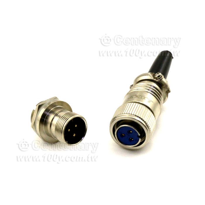 Thread Coupling Nickle Plated Industrial Circular connector - 15210 Product Image