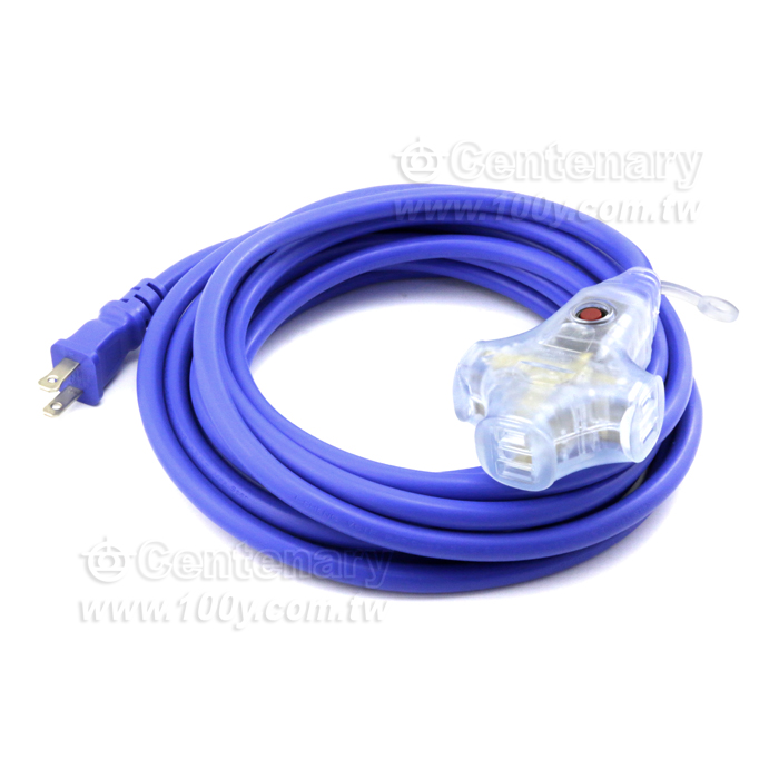 2P 3 Socket With Lamp Power Cord - 134497 Product Image