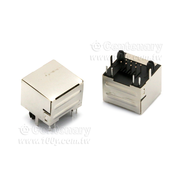 RJ45-8P8C 90° (左綠/右黃) - 135320 產品圖片