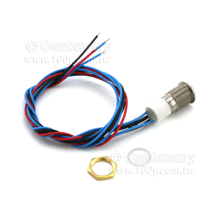 Φ12mm不銹鋼 LED: 綠色 - 134355 產品圖片