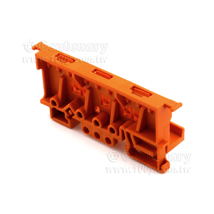 Mounting Carrier; 221 Series-4mm2 (For DIN-35 Rail Mounting/ Screw Mounting; Orange - 134837 Product Image