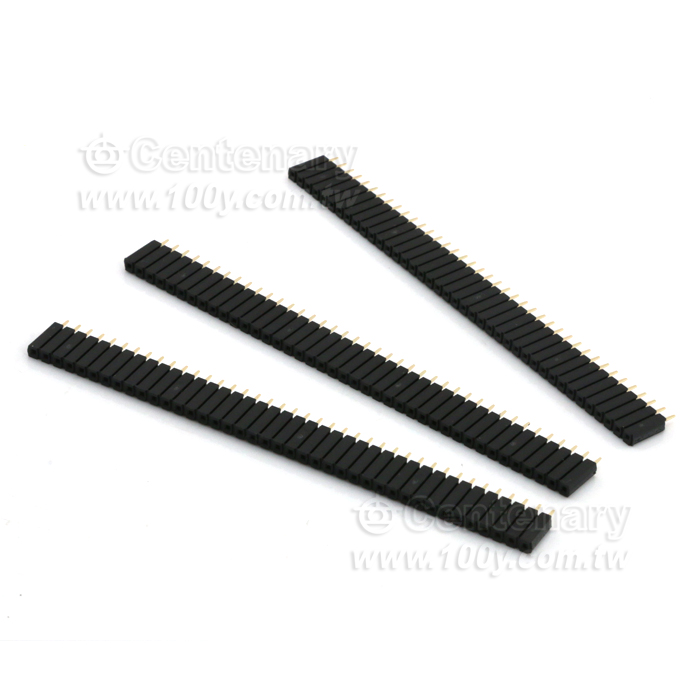 40P可折式單排針母座 P:2.54mm 180°【ROHS】 - 134869 產品圖片