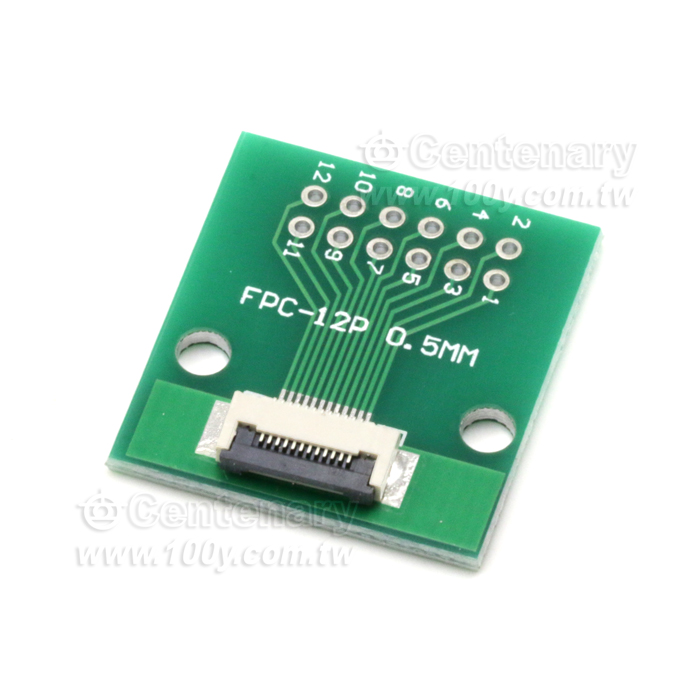 FPC單面轉接板 0.5轉2.54 已焊接好0.5間距座 - 136077 產品圖片