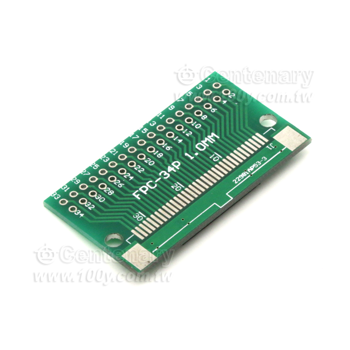 FPC單面轉接板 0.5轉2.54 已焊接好0.5間距座 - 136089 產品圖片