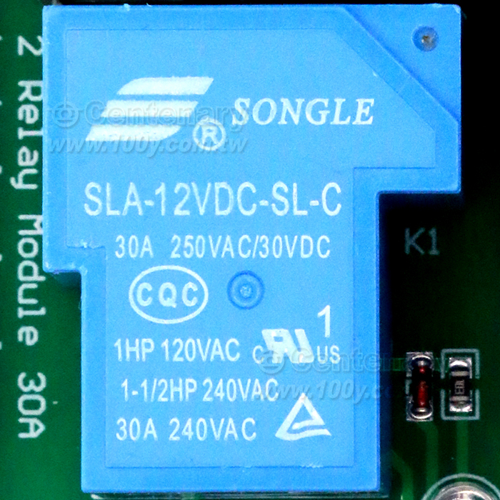 2路30A繼電器模塊12V - 136463 產品圖片
