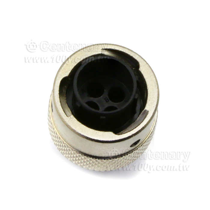 Standard Circular Connector 4P Straight Pin Plug Shell Size 10 - 100183 Product Image