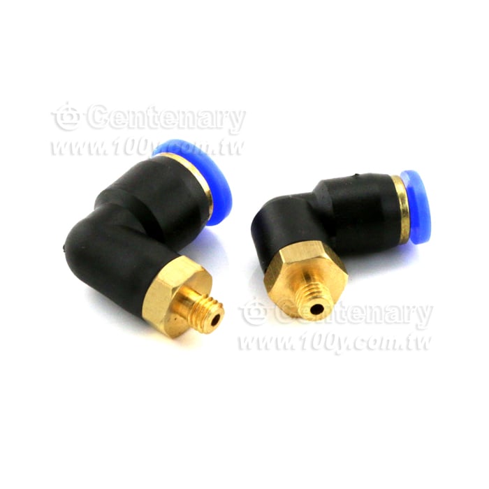 接頭L型   插6mm氣管-螺牙M5 - 137024 產品圖片