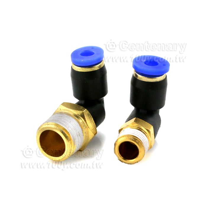 接頭L型 氣管4mm-螺牙PT1/8 - 137021 產品圖片