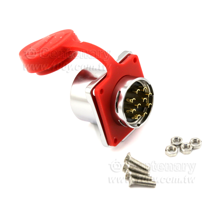 Cnlinko  LP24 10 core 4 hole female head/Multi core power supply Industrial waterproof connectors - 138082 Product Image