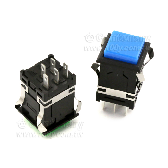 回復型開關/正方形/綠色開關 SPDT - 102604 產品圖片