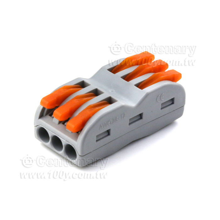 Compact Connector 3-wire connector with lever - 138403 Product Image