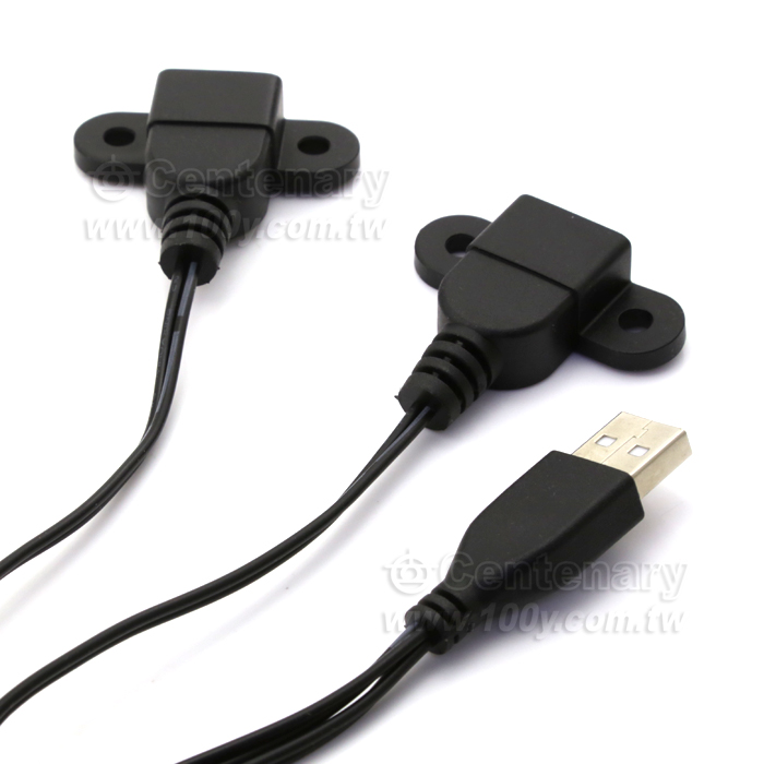 一分二公轉兩母延長充電線2m - 138697 產品圖片