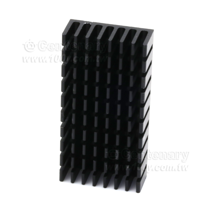 電子散熱器 晶片散熱片 鋁散熱塊 50*25*10MM 黑色 - 138584 產品圖片