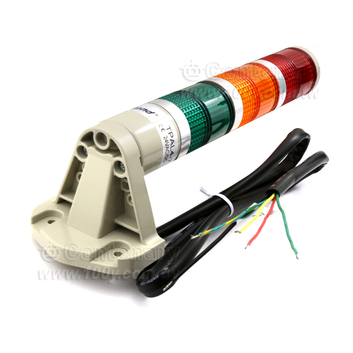 φ40側掛式三層警示燈 紅橙綠 LED 24V - 138956 產品圖片