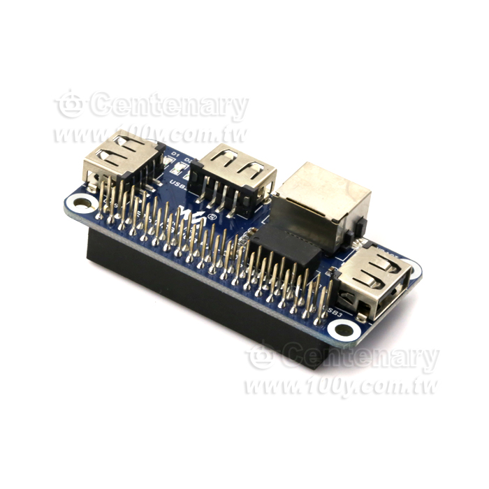 樹莓派4/Zero W USB轉以太網RJ45 擴展 - 138975 產品圖片