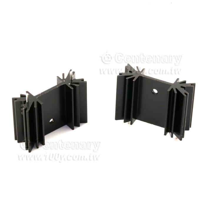 黑色散熱片+Pin 34W*25H*12D【ROHS】 - 53986 產品圖片