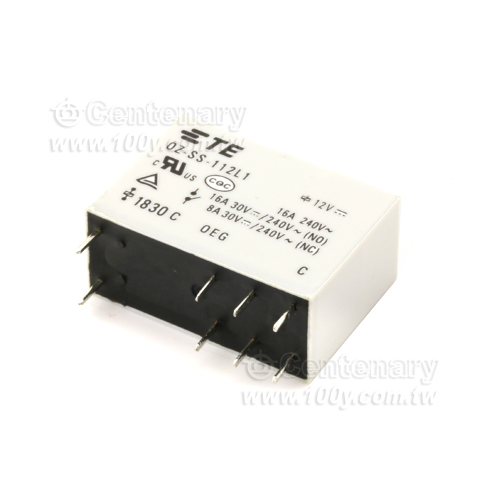 PCB繼電器 8腳 12VDC/16A - 64536 產品圖片
