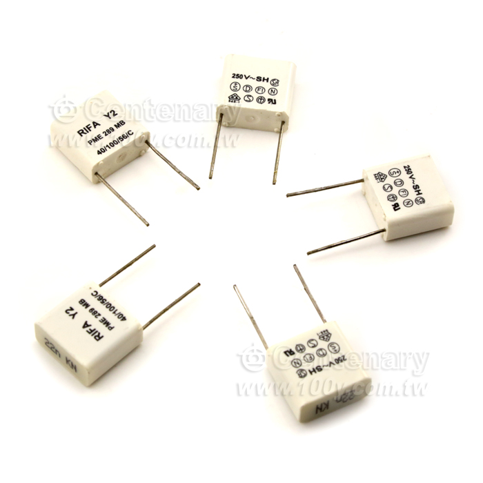 Y2&X1濾波電容0.022uF/250V ±20% 腳距 15mm - 28295 產品圖片