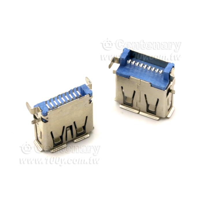 USB3.0 A型貼片式母座 - 139930 產品圖片