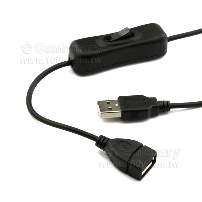 USB 四芯電源延長線 帶開關 長度:1.0M - 140654 產品圖片