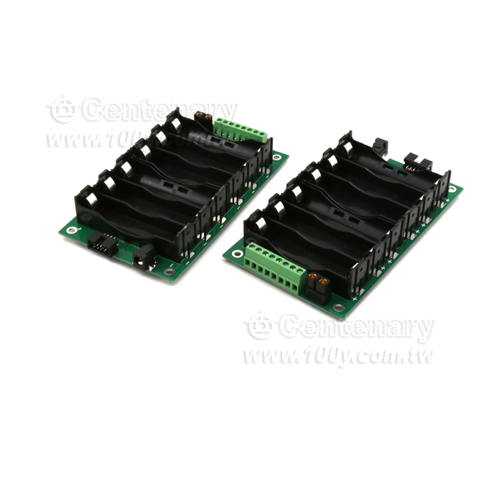 (12V)18650 電池盒3S2P帶保護板 單面 上6節 - 140734 產品圖片