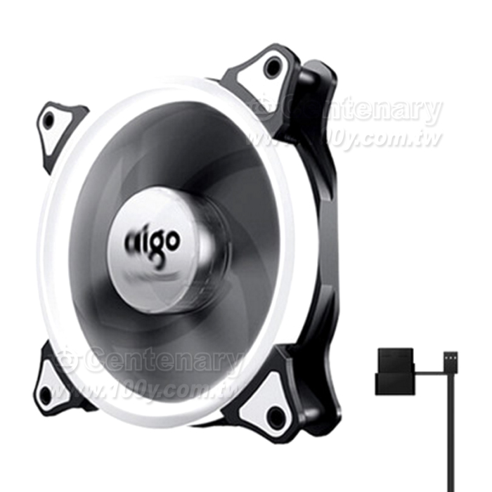 愛國者牌子電腦主機風扇極光版 白色-12v - 141066 產品圖片