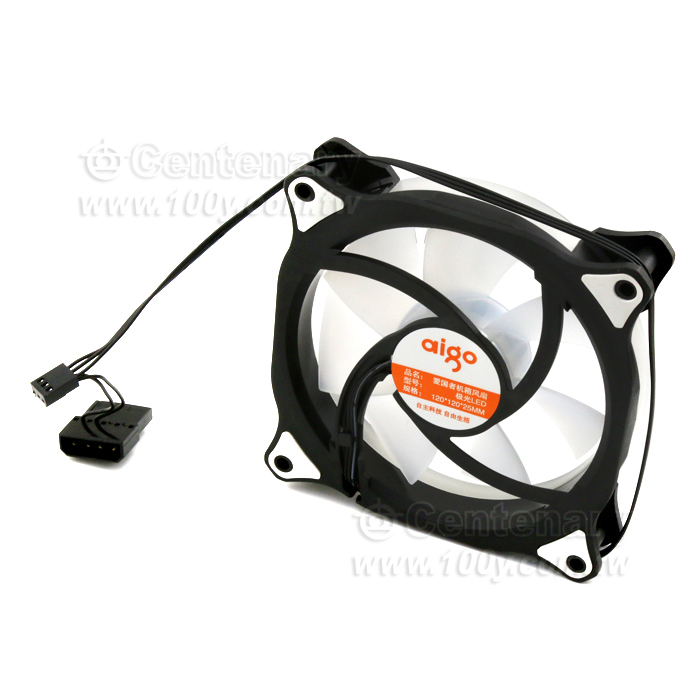 愛國者牌子電腦主機風扇極光版 橙色 12v - 141069 產品圖片