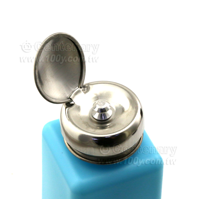6oz 防靜電酒精瓶_藍色304(護眼防倒流雙層防噴型) - 116994 產品圖片