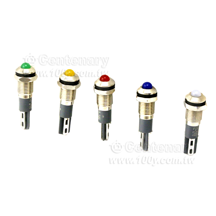 開孔8mm-高頭-金屬指示燈-12-24V-藍 - 141762 產品圖片