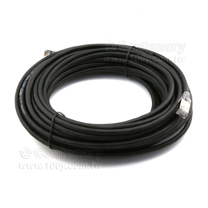 Cat.6A 屏蔽式純銅網路線 黑色 10M - 141552 產品圖片