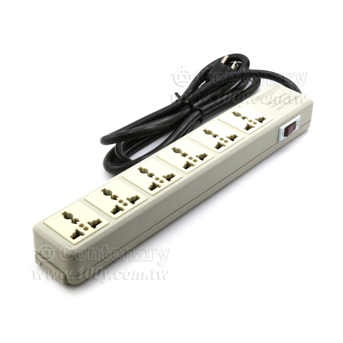 Universal Multifunctional Extension Cord Set-6 Jack - 96359 Product Image