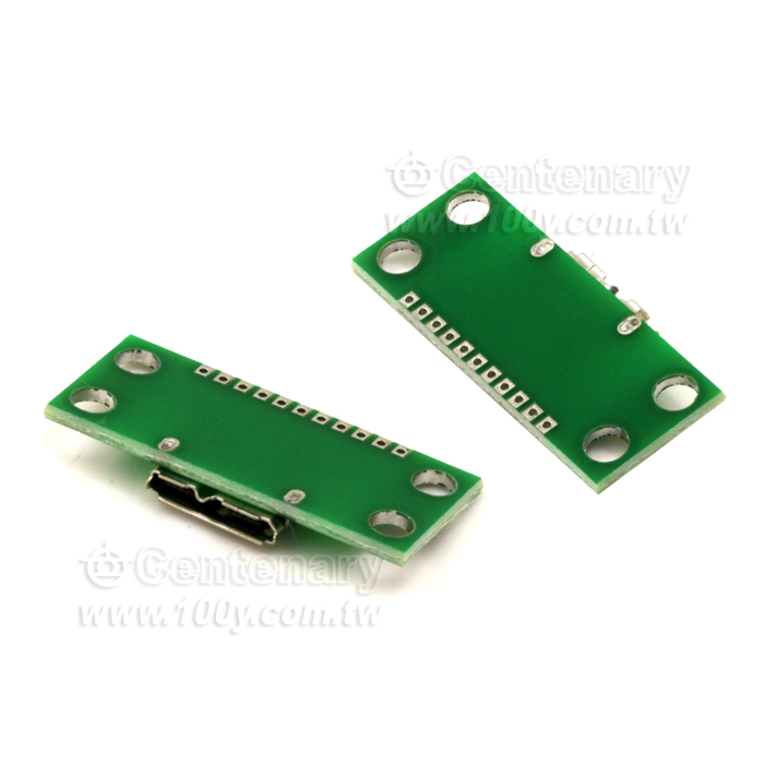 MICRO USB3.0 B型帶PCB板 直插測試母頭 移動硬碟母座介面轉接板 替代 #112968 - 142053 產品圖片