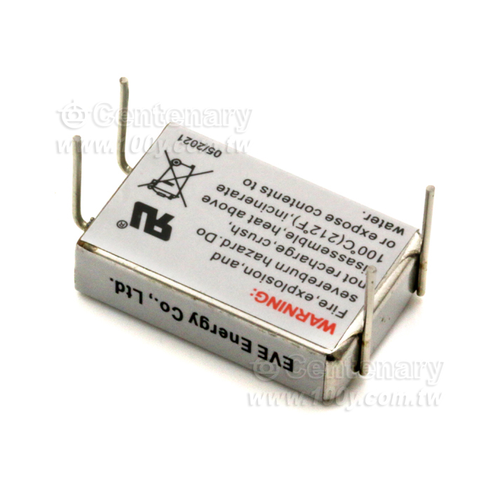 EVE-鋰電池 方形電池3.6V/750mAh 4P彎腳 - 142396 產品圖片