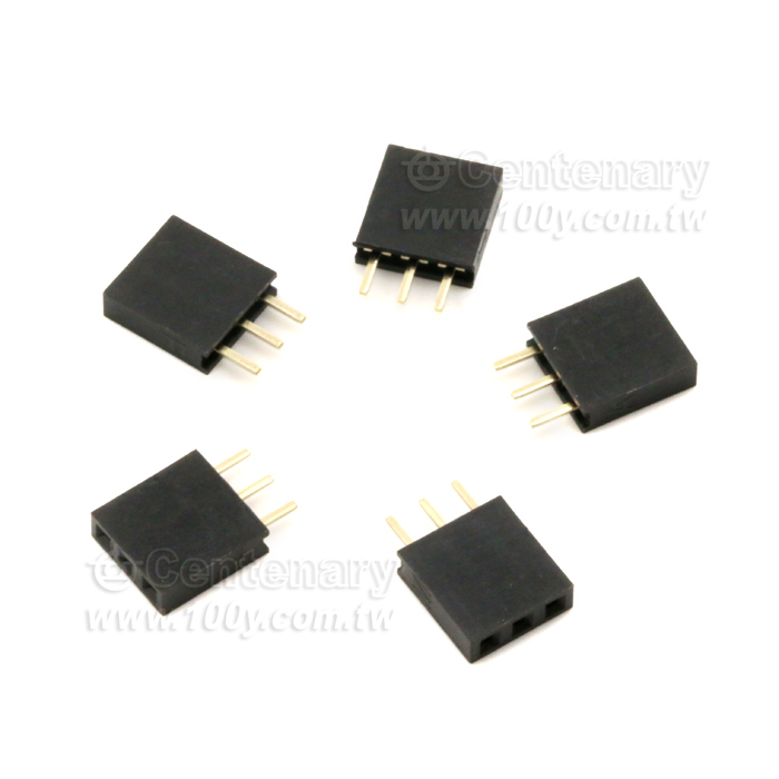 3P(1*3) 單排針母座 P:2.54mm - 111834 產品圖片
