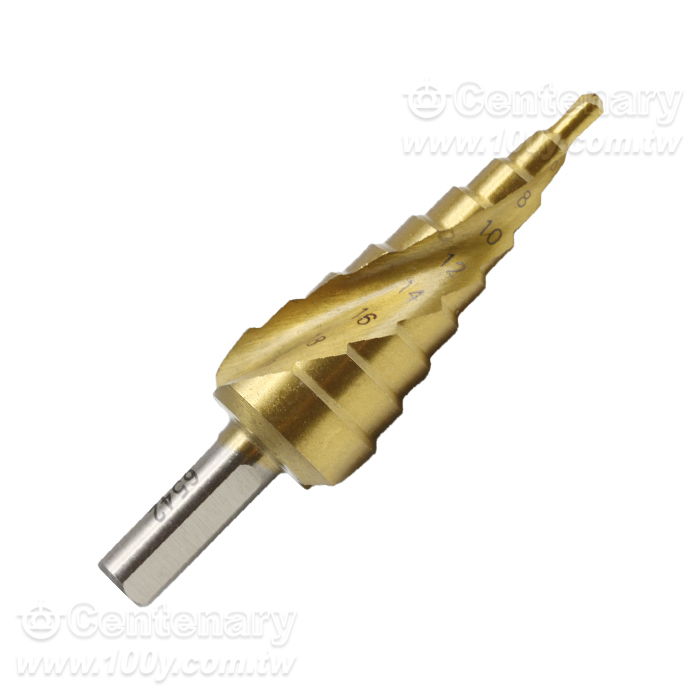 鍍鈦螺旋槽階梯鑽頭 4mm~20mm - 141960 產品圖片