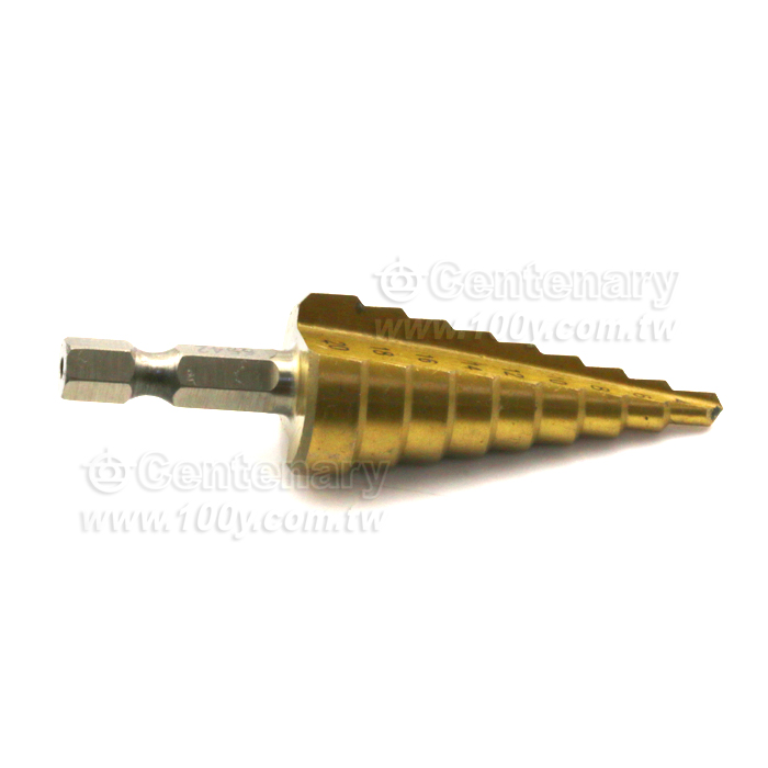 鍍鈦直槽階梯鑽頭 4mm~20mm - 141957 產品圖片