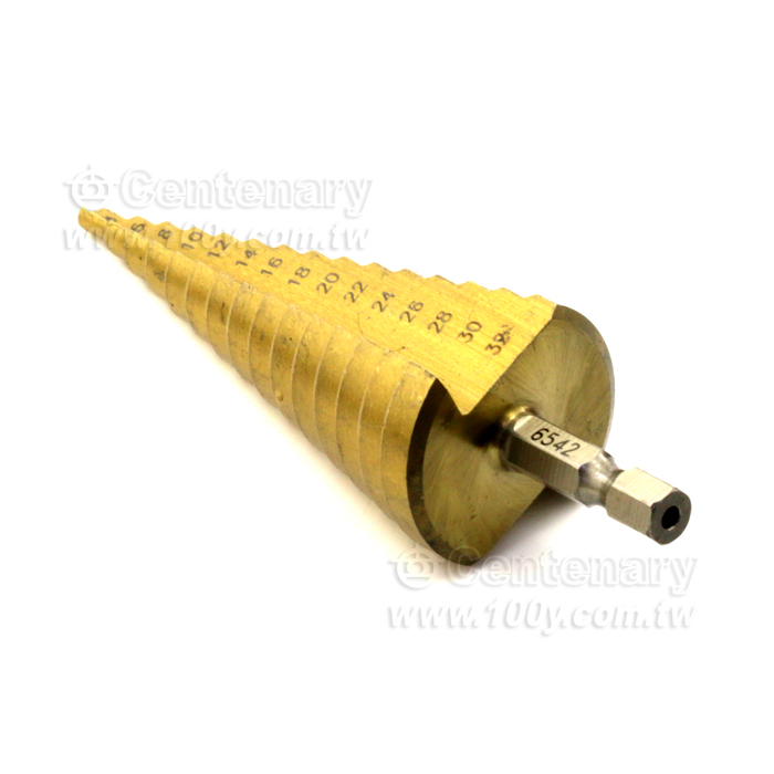 鍍鈦直槽階梯鑽頭 4mm~32mm - 141958 產品圖片