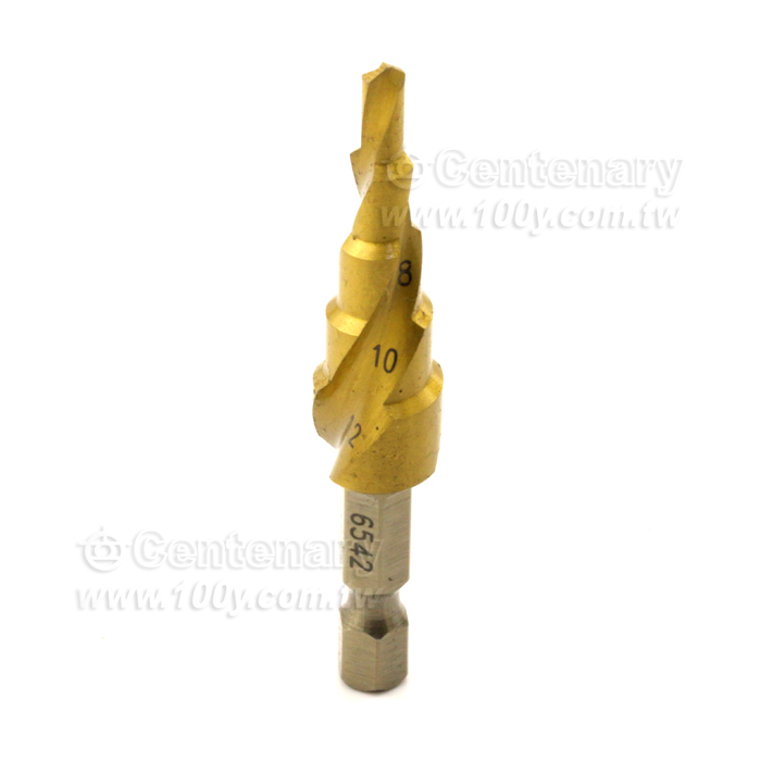 鍍鈦螺旋槽階梯鑽頭 4mm~12mm - 141959 產品圖片