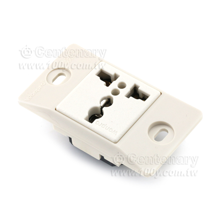 橫式插線式單孔萬用插座20A 250V - 142647 產品圖片